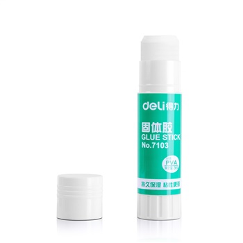 得力7103固体胶(白色)(只)
